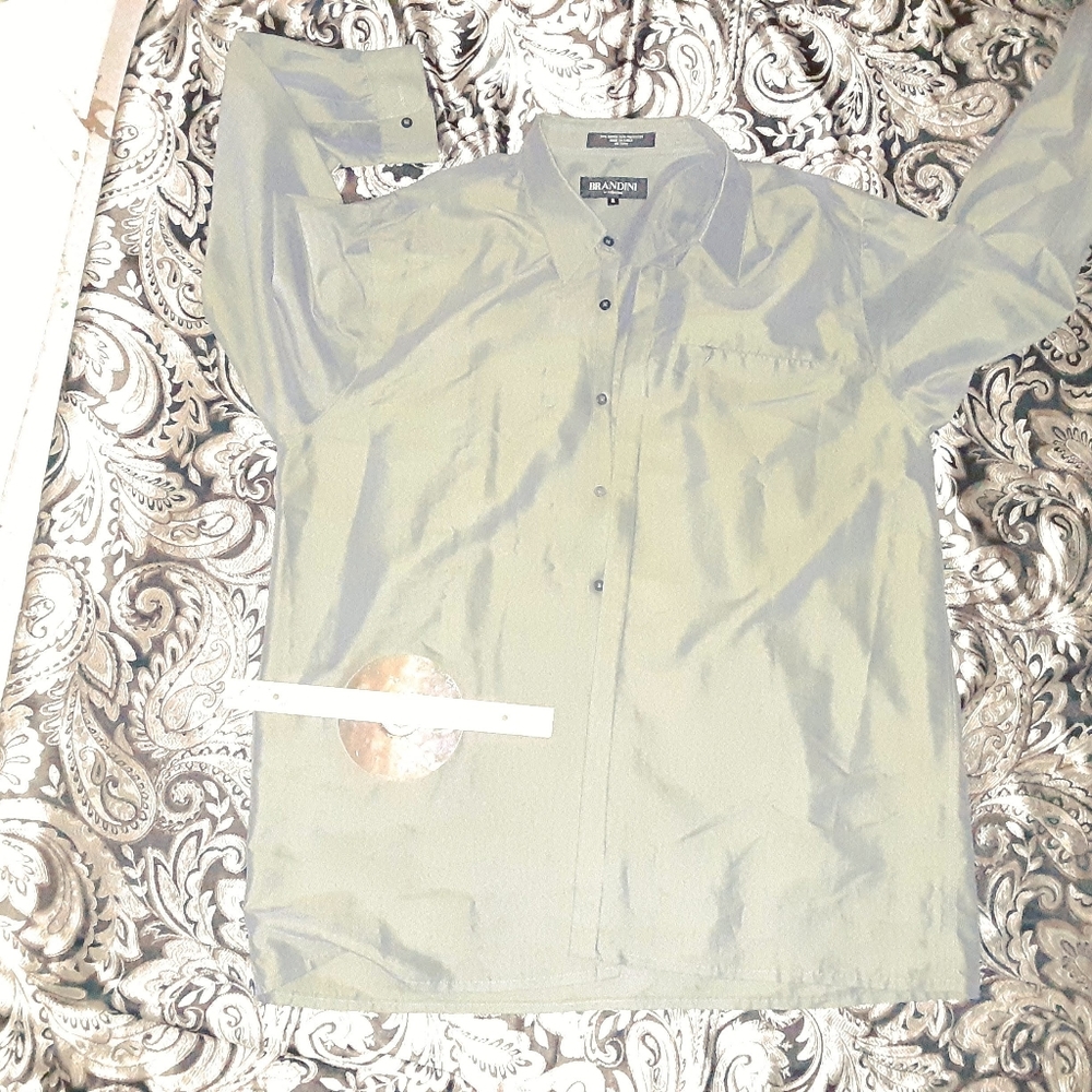 new BRANDINI xl mens green shirt